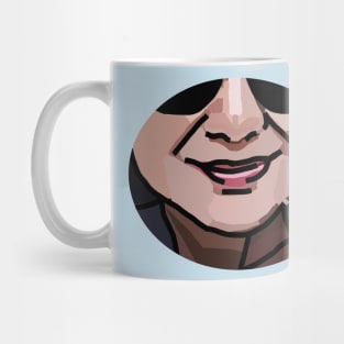 Smiling Friend Abstract Face with Outline Mug